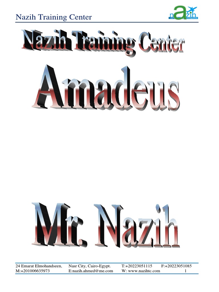 Amadeus Notes 2018 | PDF