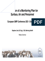 Preparation of a Monitoring Plan for Surface, Air and Personnel Monitoring