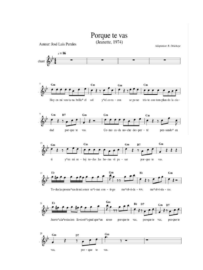 Porque Te Vas | PDF