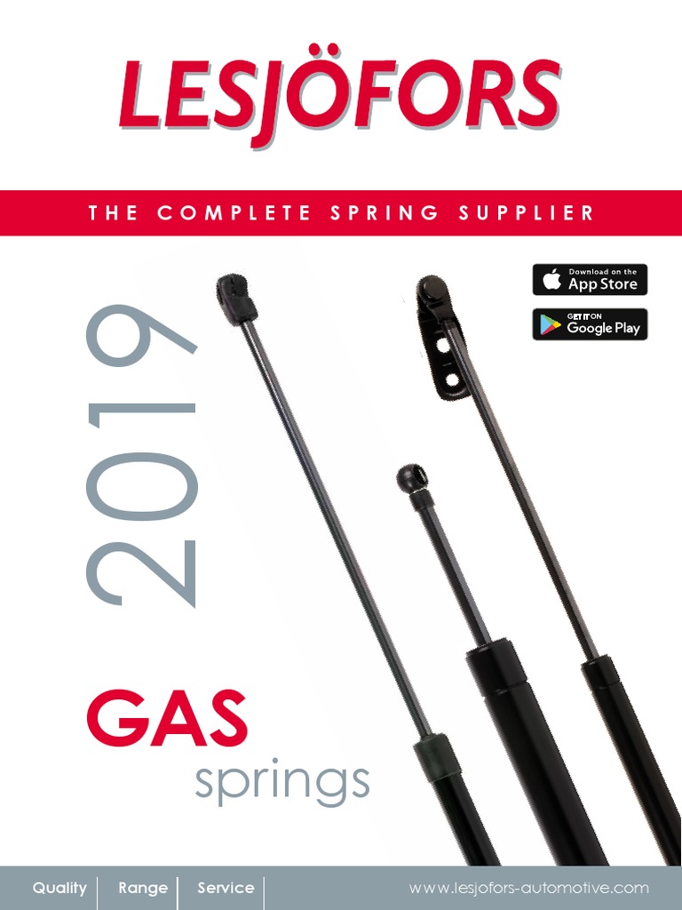 Lesjofors Gas Springs Catalogue 2019 | PDF | Land Vehicles