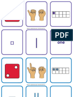 Representing Numbers Matching Cards 1 10