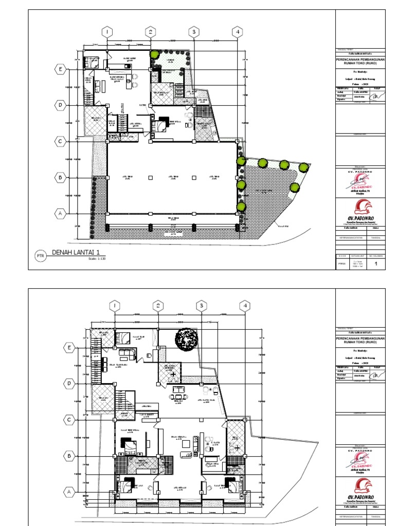 Revisi Gedung Ruko 2 LT 3 Petak + Rumah 1 Unit | PDF
