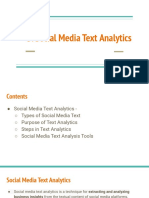 M3-Social Media Text Analytics