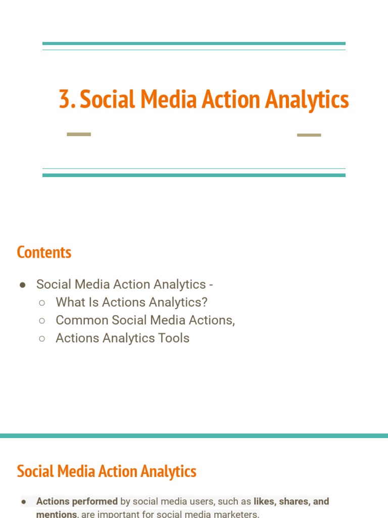 Social Media Action Analytics Overview | PDF | Popular Culture & Media ...