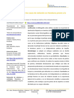 El Peritaje Forense en Los Casos de Violación en Honduras Previo A La Independencia