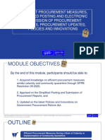 01 Efficient Procurement Measures During State of Calamity As of 21 Feb 2022