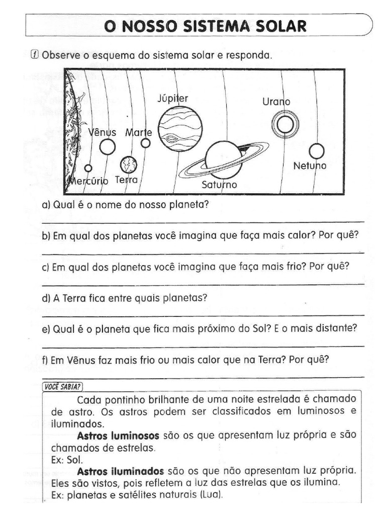 Sistema Solar 6 Ano | PDF