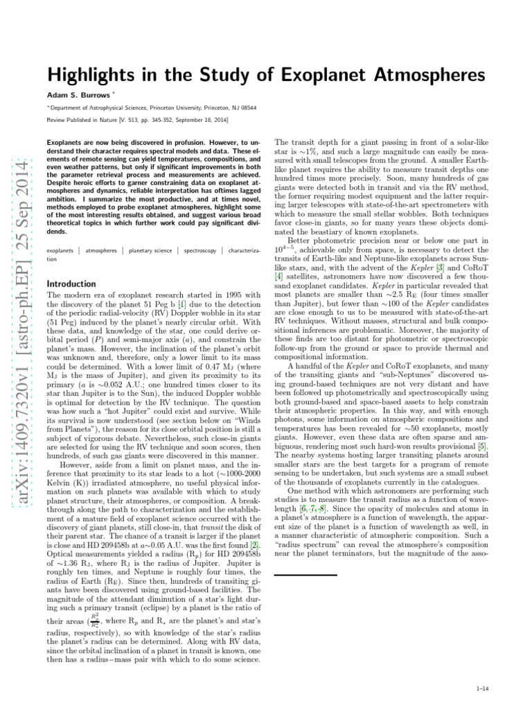 Highlights in The Study of Atmospheres PDF