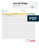 Fecha: Cant. UND P. Unitario Total Descripción