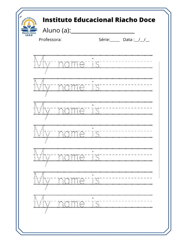 My Name Is PDF