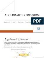 Algebraic Expession
