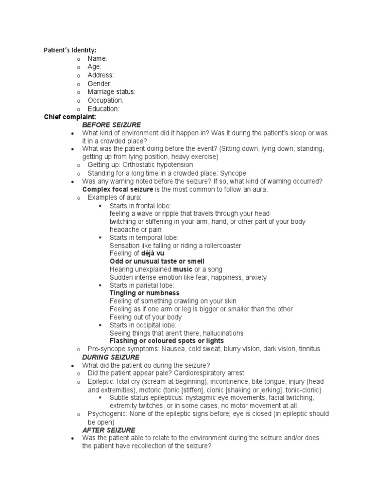 Seizure | PDF | Epilepsy | Disorders Causing Seizures