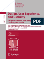 Design, User Experience, and Usability: Design For Emotion, Well-Being and Health, Learning, and Culture