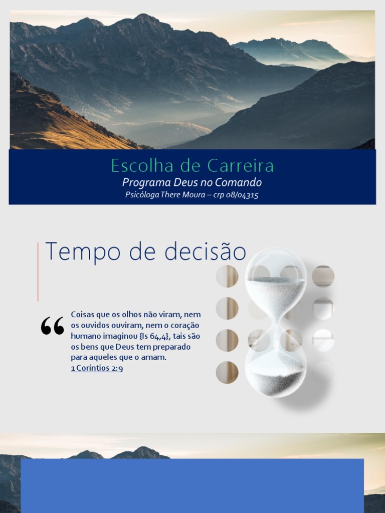 Dicas para Escolha de Carreira Profissional | PDF