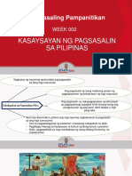 W2 Lesson 2 - Kasaysayan NG Pagsasaling Wika Sa Pilipinas - Presentation