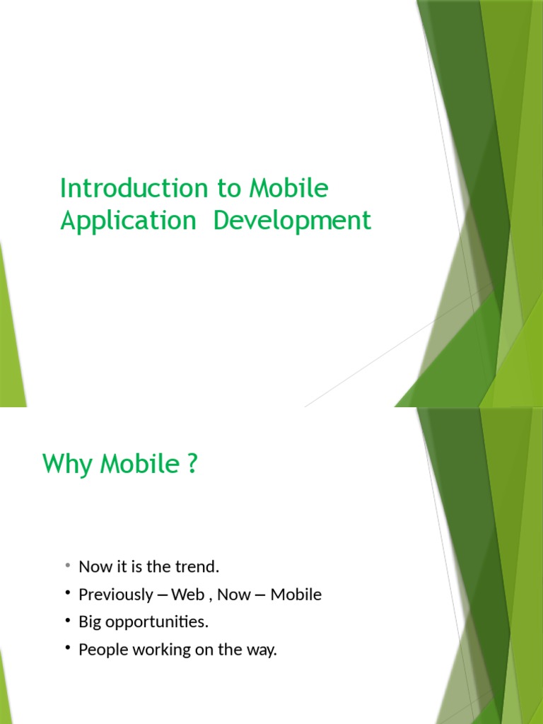 Mobile App Development Overview | PDF | Mobile App | Android (Operating ...