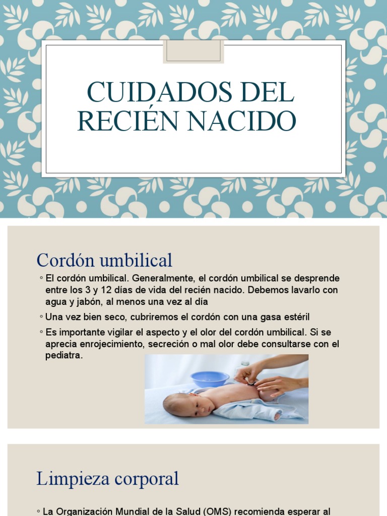 Cuidados Del Recién Nacido Pdf
