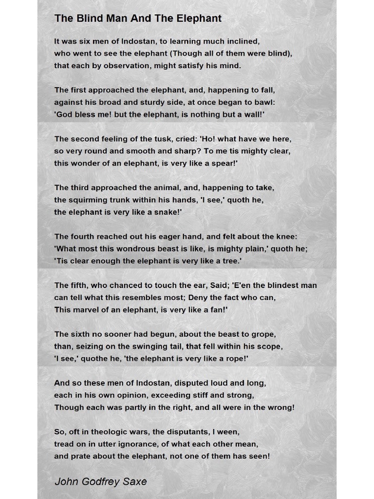 the-blind-man-and-the-elephant-3257572000 | PDF