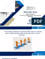 Bienvenida Al CICLO DG 2022-1