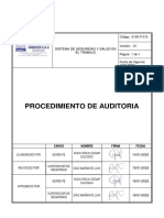 E Procedimiento de Auditoria Interna SST