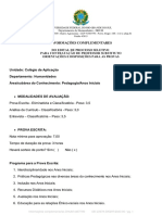 UFRGS Colégio Aplicação Edital Avaliação Cargo Professor Substituto