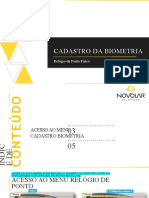 Anexo 10 - Cadastro de Biometria Relogio Fisico