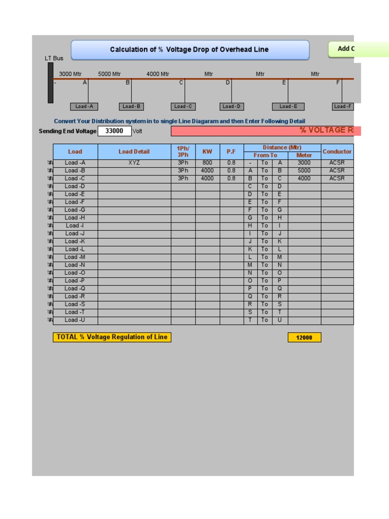 Calculate Percentage Voltage Regulation of Line 22 8 12 Download Free