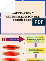 Adecuación y Regionalización Del Currículo