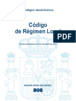 BOE-019 Codigo de Regimen Local