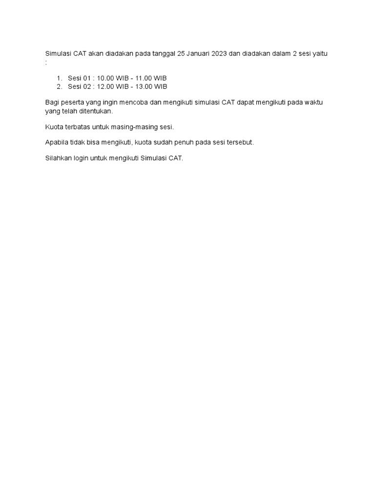 Simulasi cat pdf