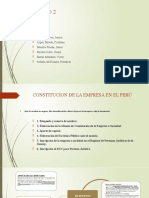 Constitucion de Una Empresa en El Peru