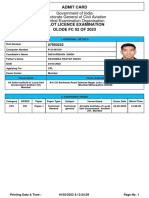 Admit Card