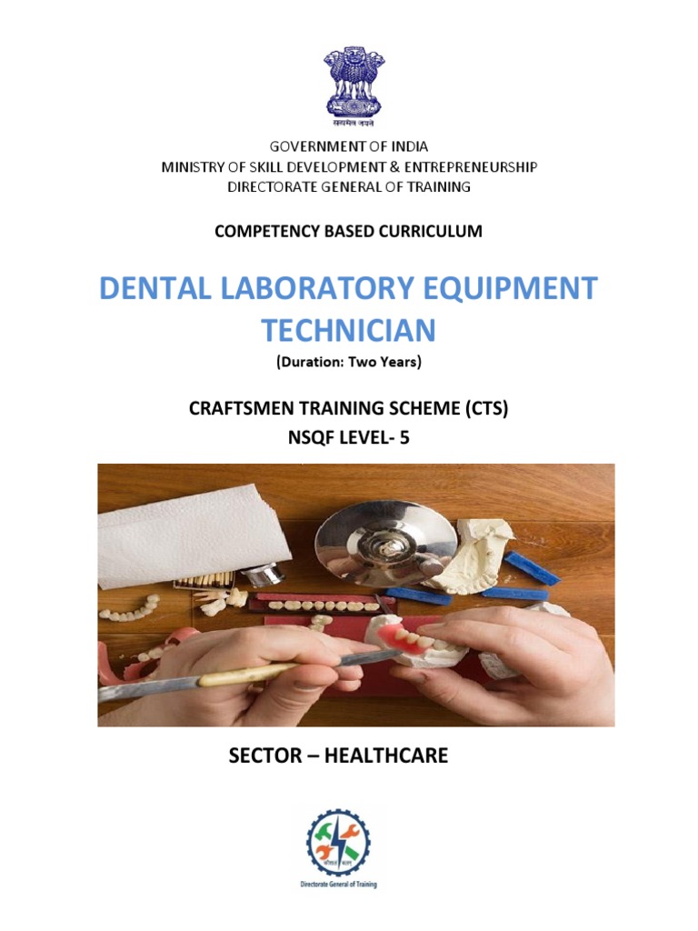 CTS Dental Laboratory Equipment Technician CTS NSQF5 PDF