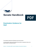 Staff Handbook For Examination Guidance