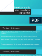 Distribución de Frecuencias Con Datos Agrupados