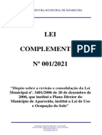 Lei Complementar Nº 001-21 - Revisao Do Plano Diretor ZEU3