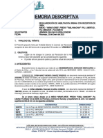 Regularización Habilitación Urbana Terreno Pilcomayo