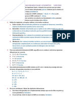 Ejercicios de Ácidos Nucleicos y Enzimas Ii