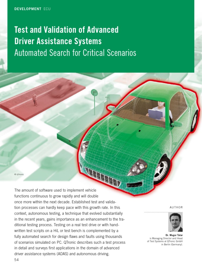 Test and Validation of Advanced Driver Assistance Systems Automated ...