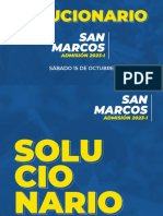 San Marcos Solucionario Sábado 15 Octubre