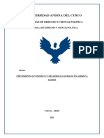 Crecimiento Economico en America Latina