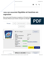 Test de Lessives Liquides Et Lessives en Capsules - 60 Millions de Consommateurs