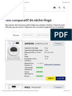 Test Comparatif de Sèche-Linge - 60 Millions de Consommateurs