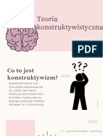 Teoria Konstruktywistyczna - PREZENTACJA