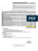 Cotización de ensayos de concreto