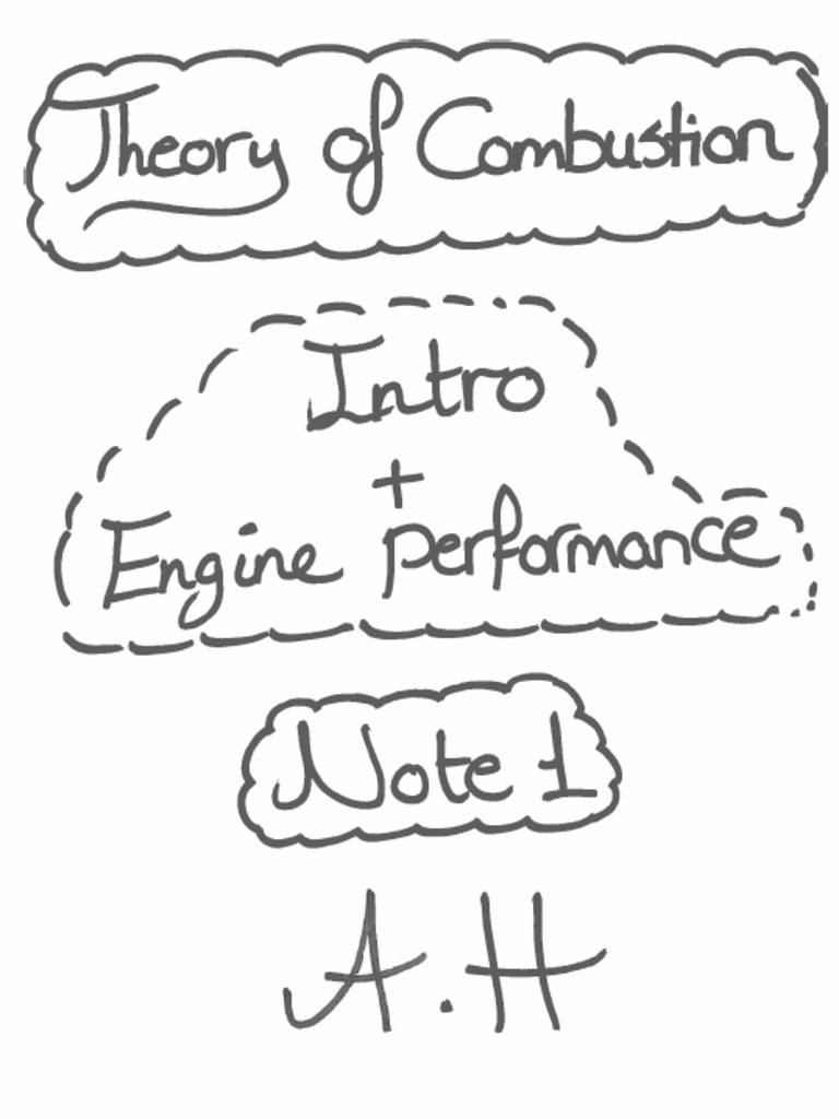 Theory of Combustion Lec 1 PDF