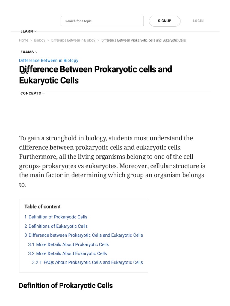 Prokaryotic vs Eukaryotic Cells Explained | PDF | Cell (Biology ...