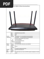 7628R064G Wireless Router Specification