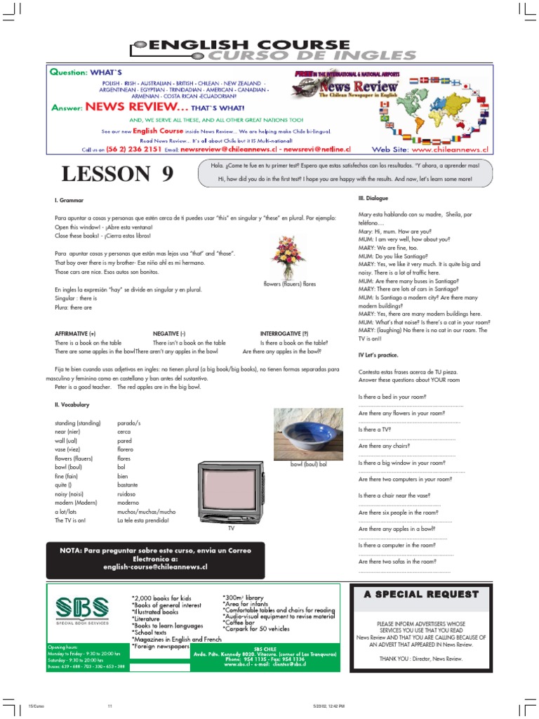 Curso De Ingles Leccion 9 Pdf