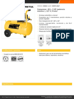 Ficha Tecnica Compresora 40L Pretul